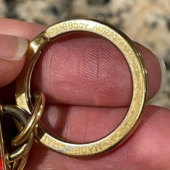 Used Louis Vuitton Logo Glass Initials Keychain Bag Charm Full Inclusion Auth!! - Picture 12 of 12